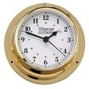 Reloj de mamparo en bronce Trident