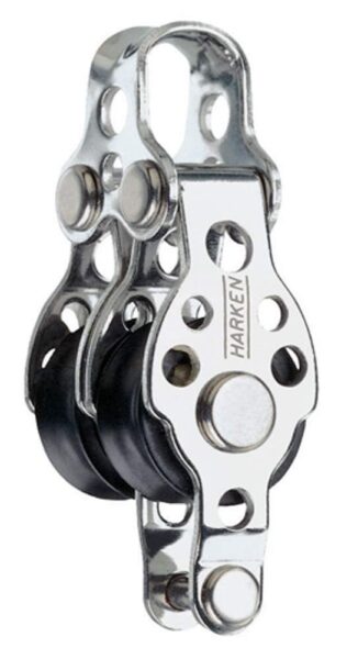 Motón Harken doble con arraigo de 16mm
