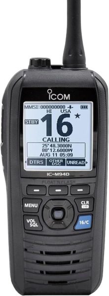 Radio handy ICOM VHF Marina M94D con DSC/AIS/GPS IPX7