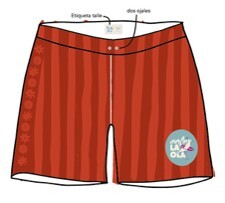 LA OLA STRIPES - Short Hombre