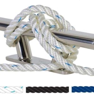 Cabo GeoTwist Polyester 22mm BLANCO/AZUL