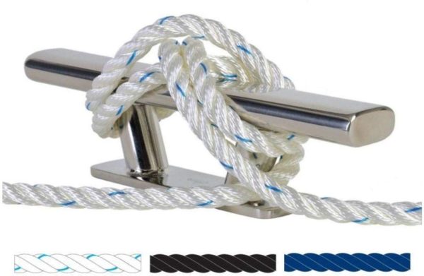 Cabo GeoTwist Polyester 22mm BLANCO/AZUL