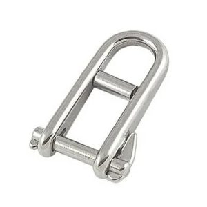 Grillete de driza con pasador de bloqueo y barra de 6 mm