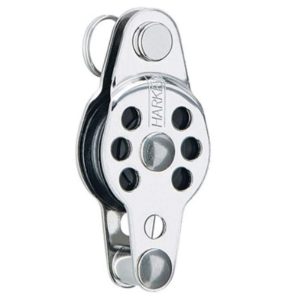 Motón 25mm Harken con horquilla y arraigo