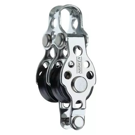 Motón Harken doble con arraigo de 16mm