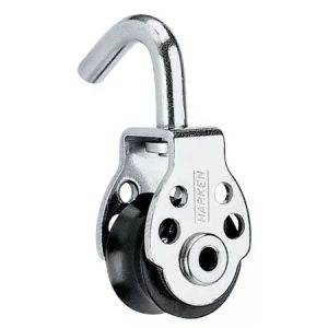 Motón 16mm de driza Harken con gancho