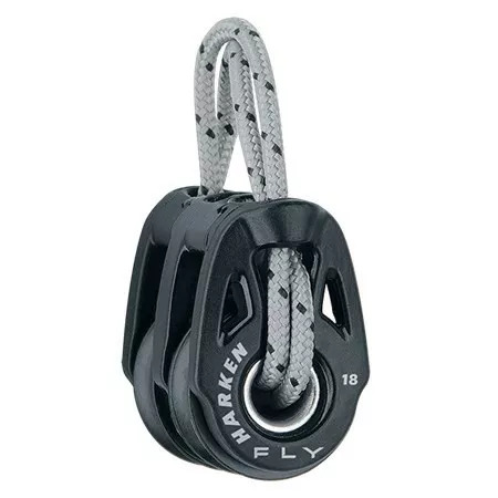 Motón 18mm Harken Fly Soft-Attach doble